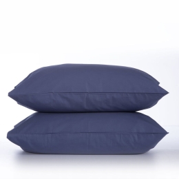 Μαξιλαροθήκες Basic (Σετ 2τμχ) Indigo Nef-Nef 52 X 72 100% Cotton
