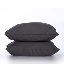 Μαξιλαροθήκες Basic (Σετ 2τμχ) Dark Grey Nef-Nef 52 X 72 100% Βαμβάκι