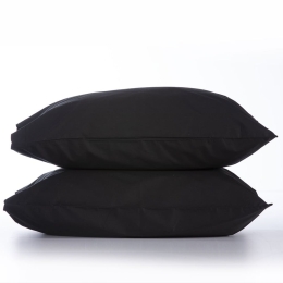 Μαξιλαροθήκες Basic (Σετ 2τμχ) Black Nef Nef 52 X 72 52x72cm 100% Βαμβάκι