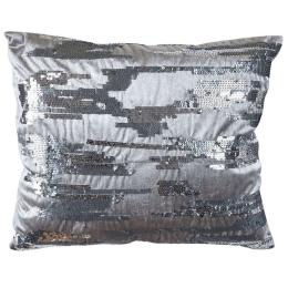 Μαξιλαροθήκη Διακοσμητική Decore 201 Silver Kentia 45X45 Πολυέστερ