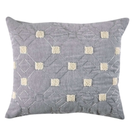 Μαξιλαροθήκη Διακοσμητική Decore 203 Silver Kentia 45X45 Πολυέστερ