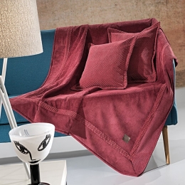 Ριχτάρι Rubicon Burgundy Guy Laroche Διθέσιο 170x250cm Microfiber