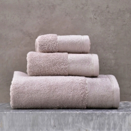 Πετσέτες Caresse Σετ 3τμχ Σε Κουτί Beige Ρυθμός Σετ Πετσέτες 100% Βαμβάκι