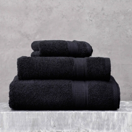 Πετσέτα Illusion Black Ρυθμός Σώματος 100x150cm 100% Cotton
