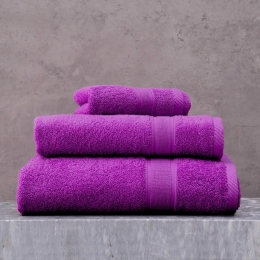 Πετσέτες Illusion (Σετ 5τμχ) Purple Ρυθμός Σετ Πετσέτες 70x140cm 100% Cotton