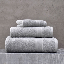 Πετσέτα Illusion Σετ 3τμχ Silver Ρυθμός Σετ Πετσέτες 70x140cm 100% Cotton