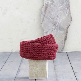 Καλάθι 28x15 - Panier Red Nima Βαμβάκι-Πολυέστερ