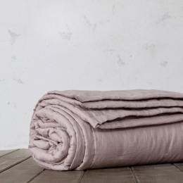 Κουβερλί Linen Dusty Pink Nima King Size 240x260cm Λινό
