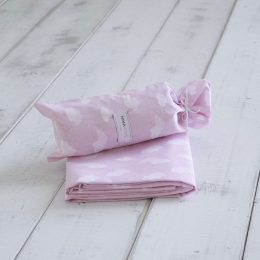 Σεντόνι Παιδικό Nuage Pink Nima Μονό 170x255cm 100% Βαμβάκι