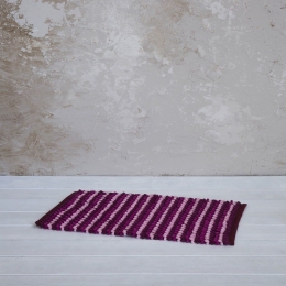 Πατάκι Μπάνιου Mantle Magenta Nima 50X80cm Βαμβάκι-Πολυέστερ