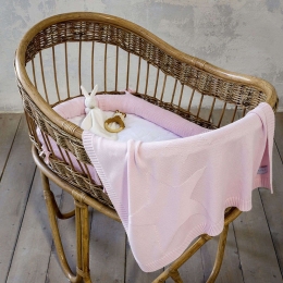 Βρεφικό Σετ Κούνιας 2τμχ - Hoodoo Pink Nima 75x90cm 100% Βαμβάκι