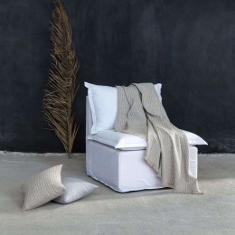 Διακοσμητικό Μαξιλάρι (Με Γέμιση) - Evenness Beige Nima 45X45 Βαμβάκι-Πολυέστερ
