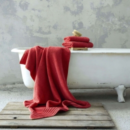 Πετσέτα Feel Fresh - Red Nima Προσώπου 50x100cm 100% Βαμβάκι
