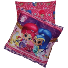 Διακοσμητικό Μαξιλάρι Παιδικό 5502 Shimmer & Shine Fuchsia-Purple Das Baby 40Χ40 40x40cm Polyester
