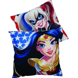 Διακοσμητικό Μαξιλάρι Παιδικό 5504 Super Hero Girls Red-Blue Das Baby 40Χ40 40x40cm Polyester