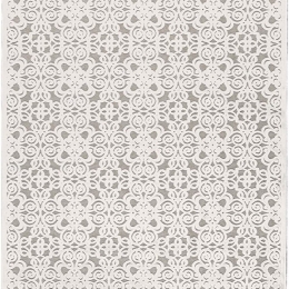 Χαλί Genova 38036/6565/90 White-Grey Carpet Couture 135X195cm