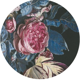 Χαλί Sicily Flower One Round Black-Blue Carpet Couture 200X200cm Round