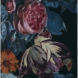 Χαλί Sicily Flower One Black-Blue Carpet Couture 155X230cm