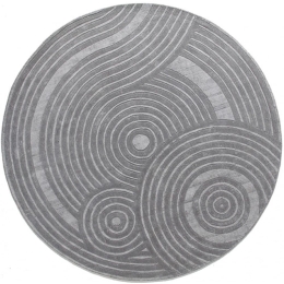 Χαλί Zen Round Perla Grey Carpet Couture 200X200cm Round