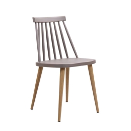 Καρέκλα Lavida Sand Beige ΕΜ139,9 43X48X77 cm Σετ 4τμχ Μέταλλο,Πολυπροπυλένιο