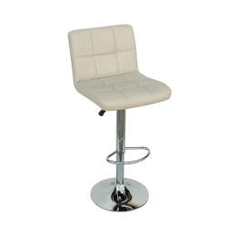 Σκαμπό Μπαρ Bar/40 Cream 43-2384 44X55X59/83cm Μέταλλο,Τεχνόδερμα