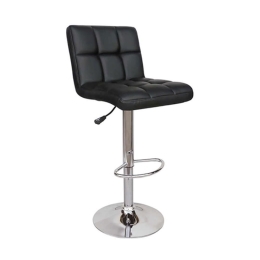 Σκαμπό Μπαρ Bar/40 Black 43-2752 44X55X59/83cm Μέταλλο,Τεχνόδερμα