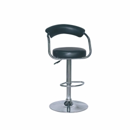 Σκαμπό Μπαρ Bar/11 Black 43-2298 52X52X62/84cm Μέταλλο,Τεχνόδερμα