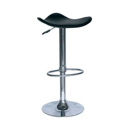 Σκαμπό Μπαρ Bar/5 Black 43-2744 38X39X58/80cm Μέταλλο,Τεχνόδερμα