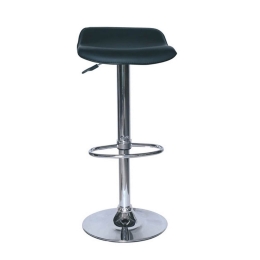 Σκαμπό Μπαρ Bar/3 Black 43-2750 38X39X67/79cm Μέταλλο,Τεχνόδερμα