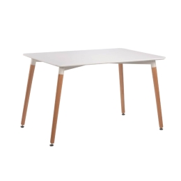 Τραπέζι Randy Off White 10-0001 120X80X72 cm Mdf,Ξύλο