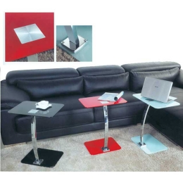 Τραπεζάκι Σαλονιού Storm Black 09-0300  48X32X58 cm Μέταλλο,Γυαλί