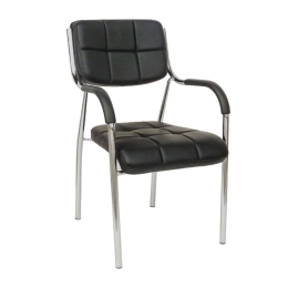 Καρέκλα Υποδοχής Bm108 Black 01-0230 52X60X85cm