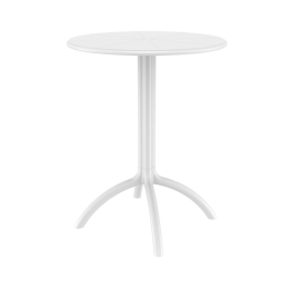 Τραπέζι Octapus White 20-0163 Φ60X72 cm