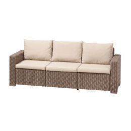Καναπές Τριθέσιος California K/D 53-0450 Cappucino Siesta Τριθέσιος