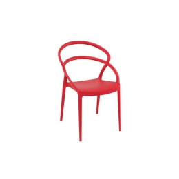 Καρέκλα Pia Red 20-0134 54Χ56Χ82cm Siesta