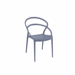 Καρέκλα Pia Dark Grey 20-0135 54Χ56Χ82cm Siesta