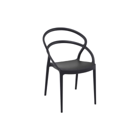 Καρέκλα Pia Black 20-0133 54Χ56Χ82cm Siesta