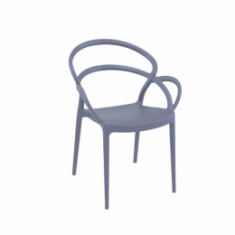 Πολυθρόνα Mila Dark Grey 20-0129 57X56X83cm Siesta