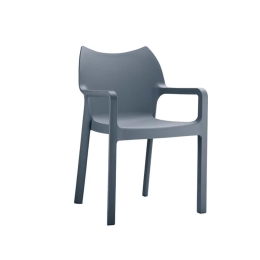 Πολυθρόνα Diva Dark Grey 20-0082 Siesta