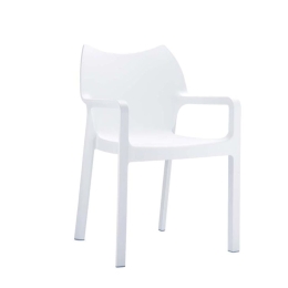 Πολυθρόνα Diva White 20-0080 Siesta