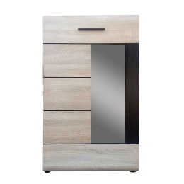 Βιτρίνα Solo 1W 65x35x109 cm TO-SOLO1W Melamine, Glass
