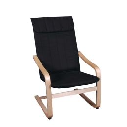 Πολυθρόνα Hamilton Black Ε7150,2 59X73X99 cm Ξύλο,Ύφασμα