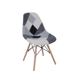 Καρέκλα Art Wood Multi  EM123,81  47X54X82 cm Σετ 4τμχ Ύφασμα,Πολυπροπυλένιο
