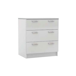 Συρταριέρα Decon White E820 60X40X68 cm Μελαμίνη