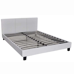 Κρεβάτι Wilton White E8054,1 213X169X89 cm Υπέρδιπλo Τεχνόδερμα