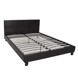 Κρεβάτι Wilton Brown Gloss E8055 213X157X89 cm Διπλό Τεχνόδερμα