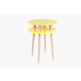 Τραπεζάκι Ufo White Φ45Χ61 cm