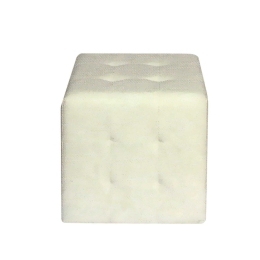 Σκαμπό Cony White E7046,3 37X37X42 cm Τεχνόδερμα