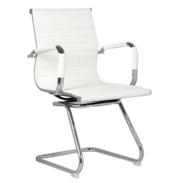 Καρέκλα Υποδοχής BF3300V White EO277.2 54x59x95 cm Σετ 2τμχ