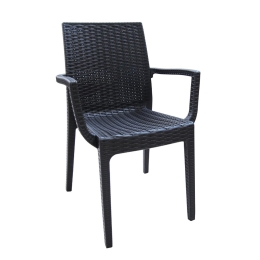 Πολυθρόνα Dafne Anthracite Ε329,2 54x55x85 cm Σετ 2τμχ